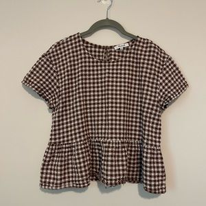 Madewell Gingham Top - M